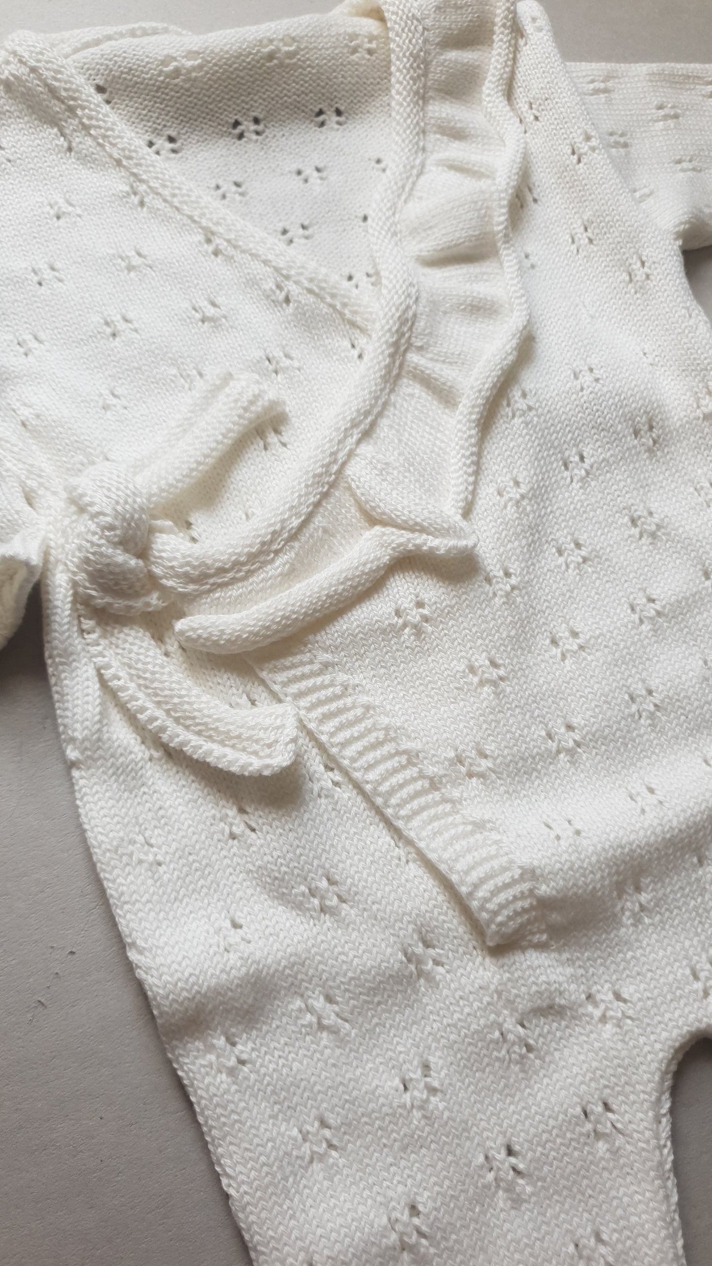 Tutina in Cotone Traforata Neonato