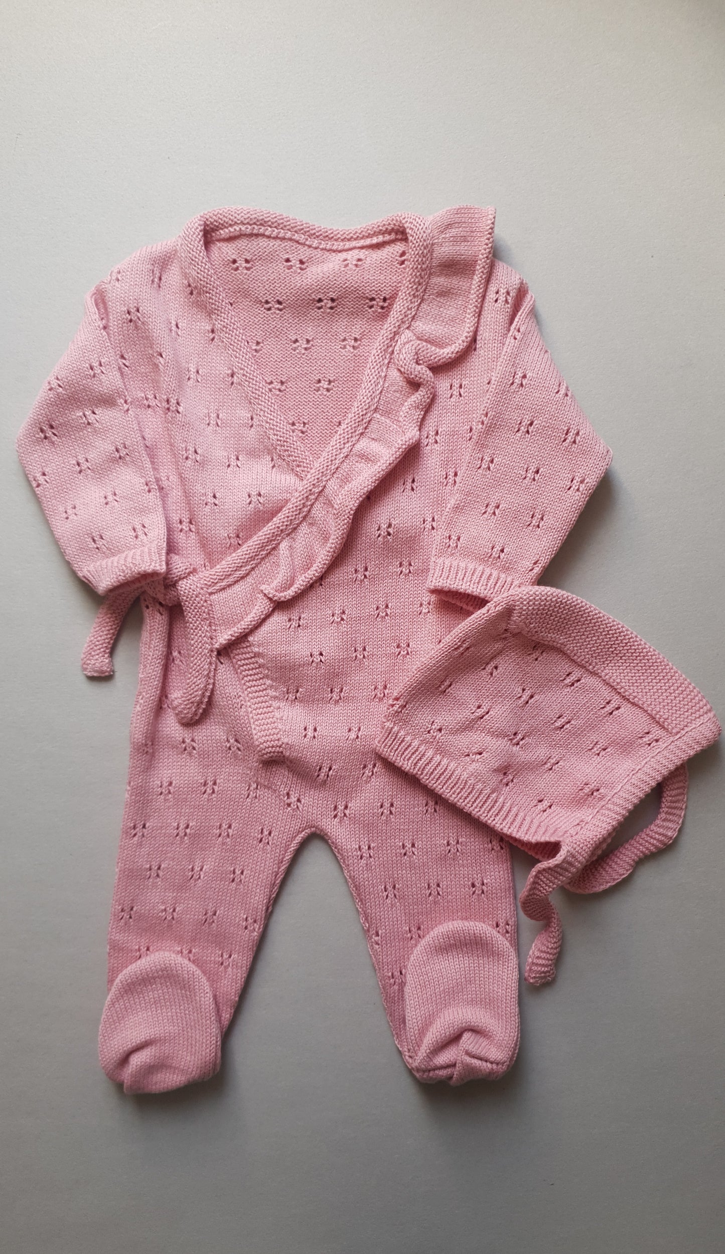 Tutina in Cotone Traforata Neonato