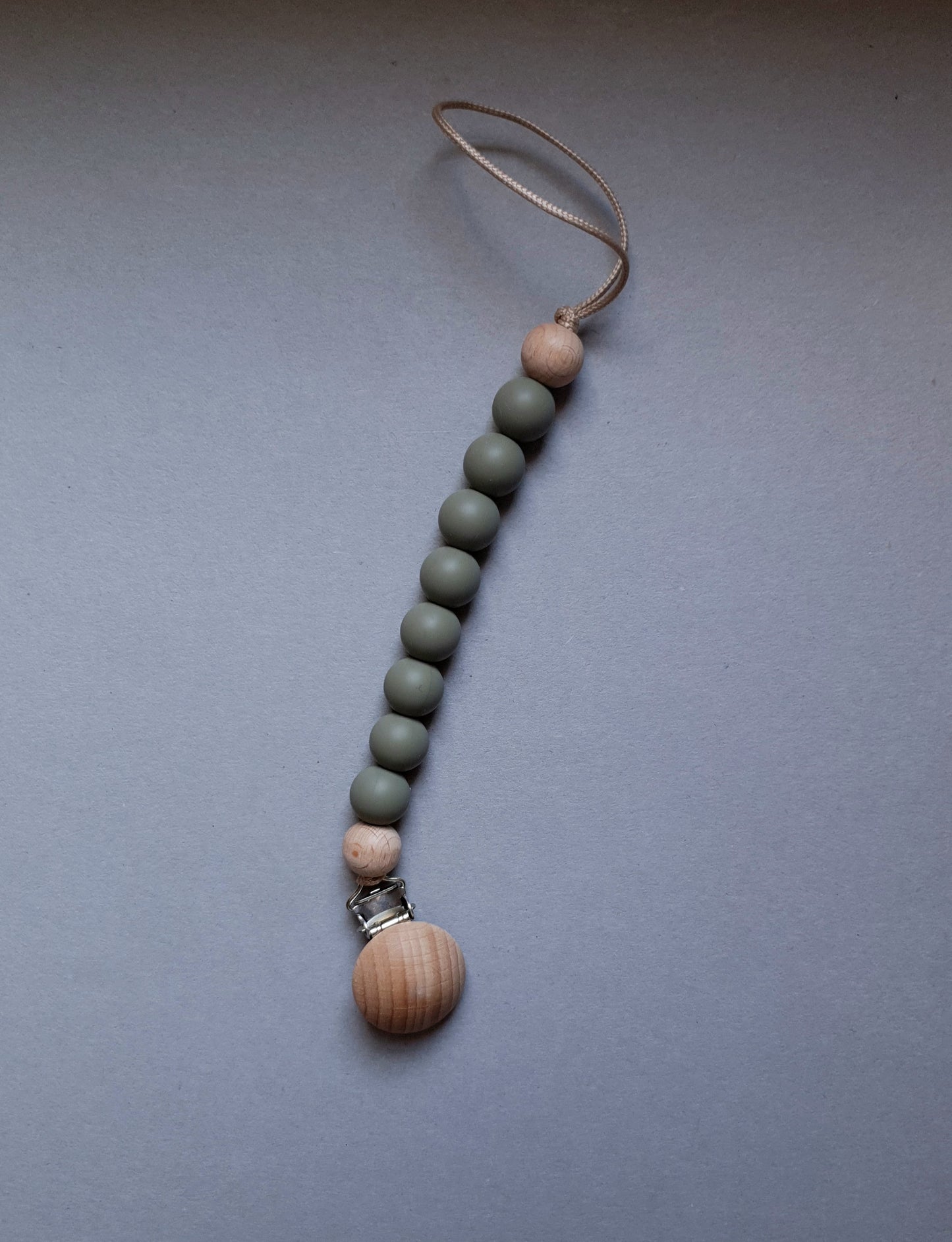 Portaciuccio Legno Naturale con Clip