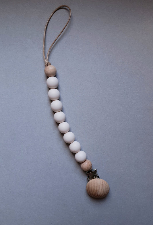 Portaciuccio Legno Naturale con Clip