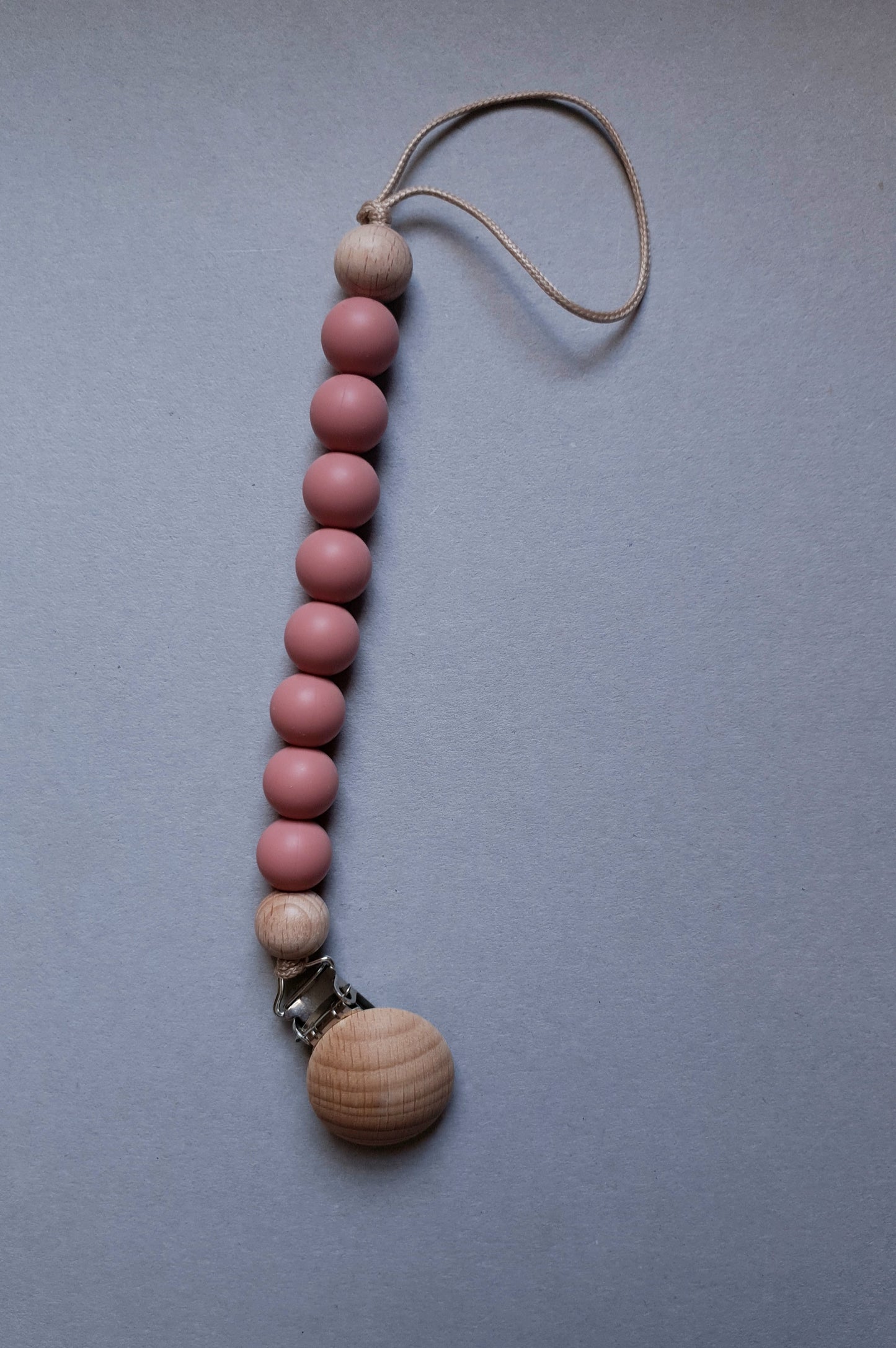 Portaciuccio Legno Naturale con Clip