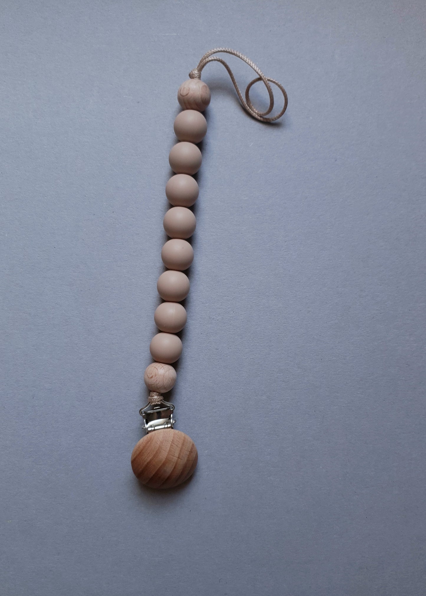 Portaciuccio Legno Naturale con Clip