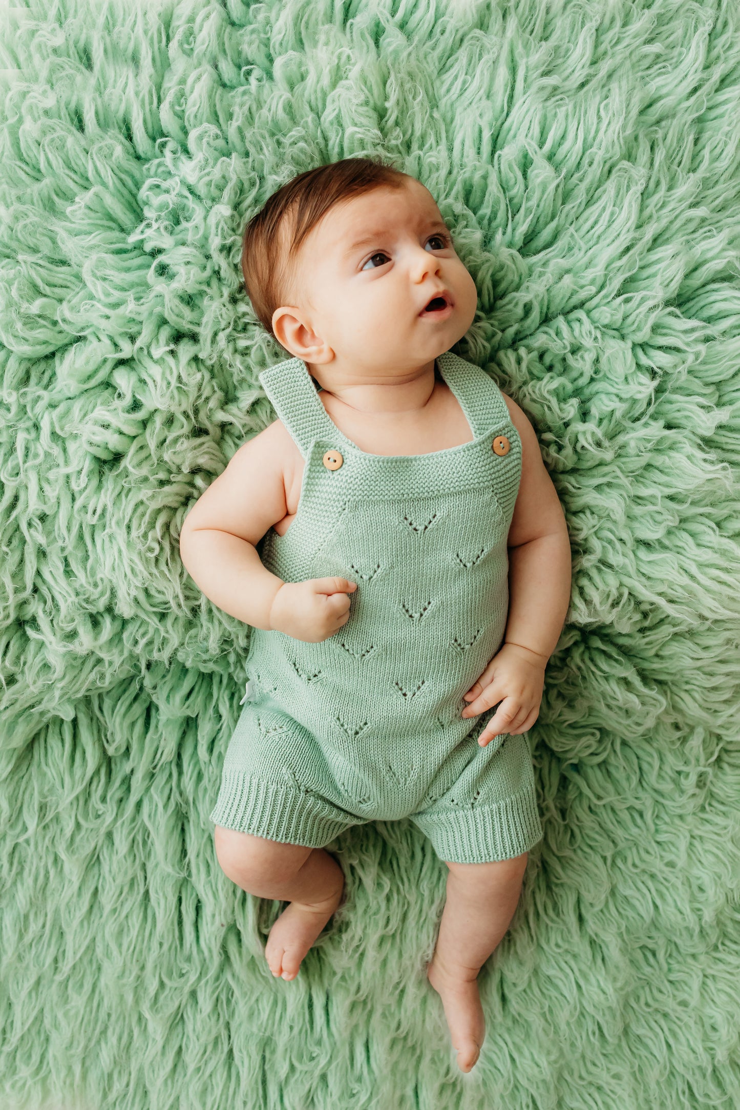 Barboteuse d'été en coton respirant pour bébé