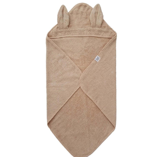 Accappatoio Neonato Cotone Biologico Beige