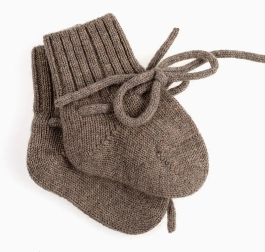 Calzini Neonato fatti a mano in Lana Merino Premium