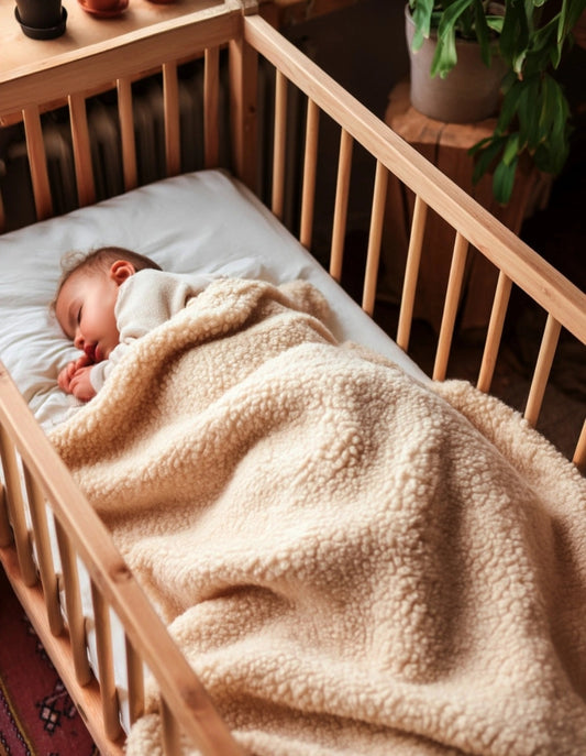 Coperta Neonato in Lana Merino 100% Naturale