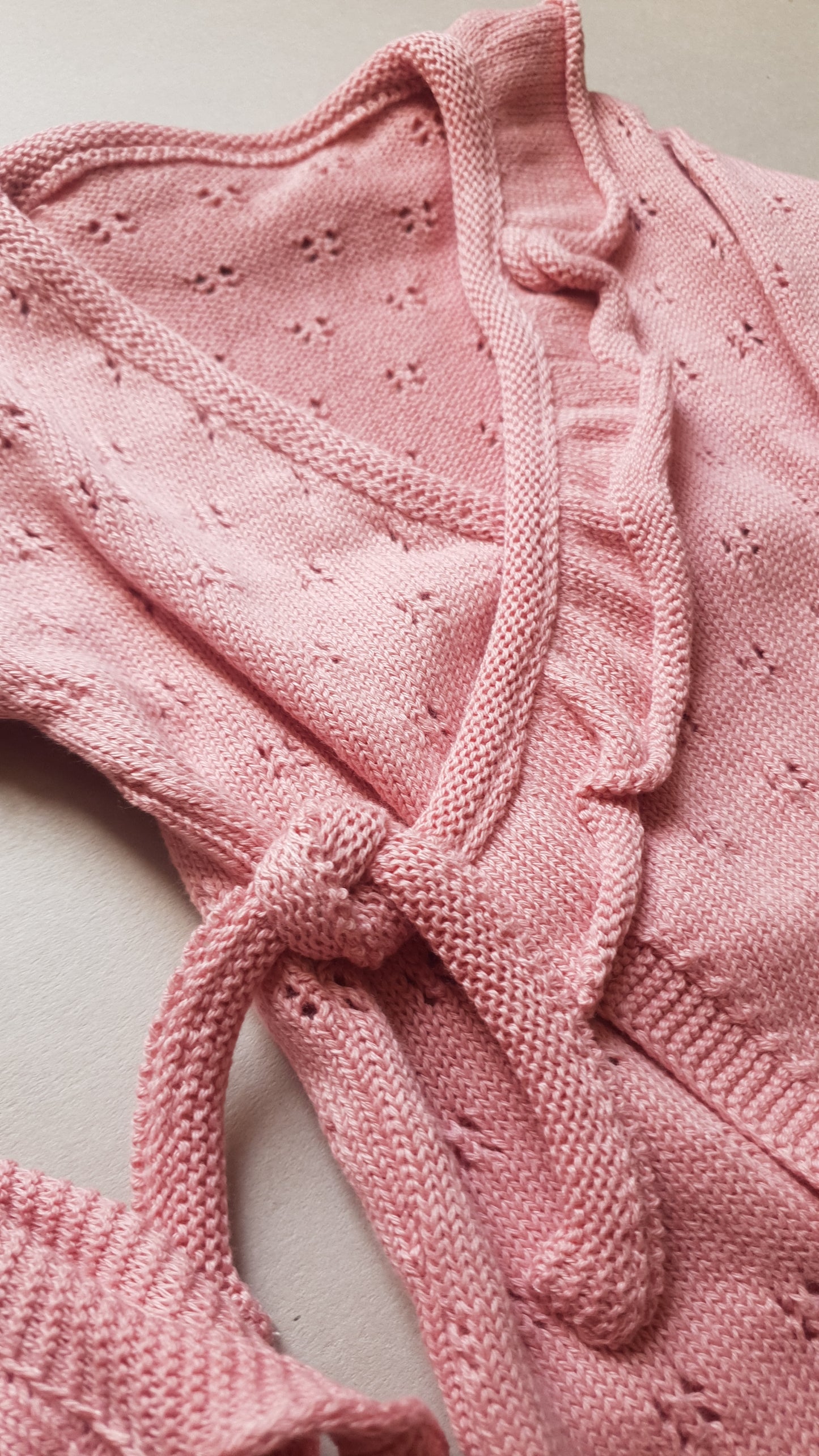 Tutina in Cotone Traforata Neonato