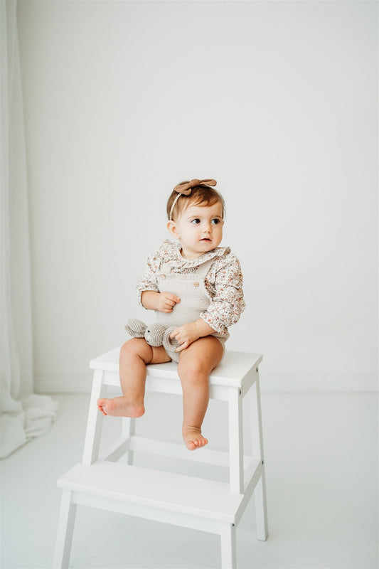 Pagliaccetto Neonato con Blusa a fiori