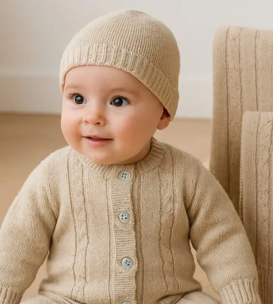 Set Completo Neonato Modal-Cotone con coperta