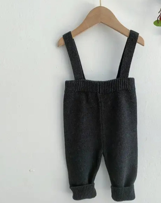 Pantaloni con Bretelle Neonato 100% cotone