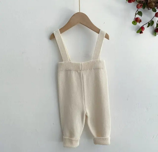Pantaloni con Bretelle Neonato 100% cotone