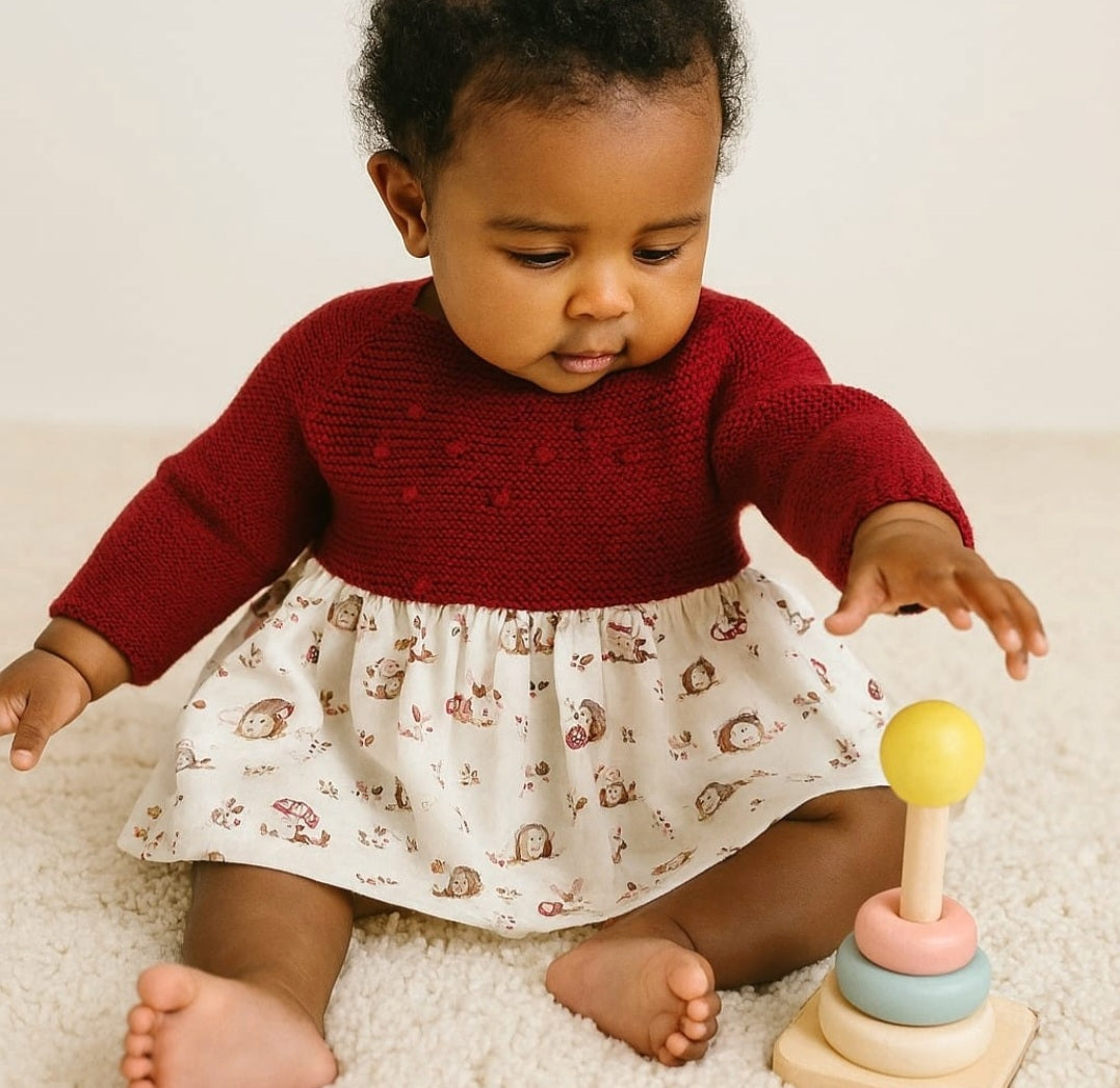 Vestito tricot 100% cotone