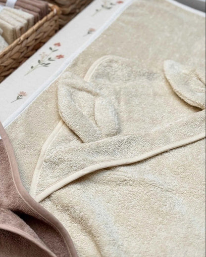 Yellow Organic Cotton Baby Bathrobe