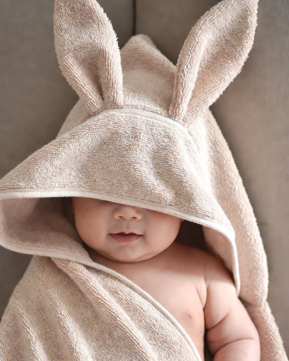 Yellow Organic Cotton Baby Bathrobe